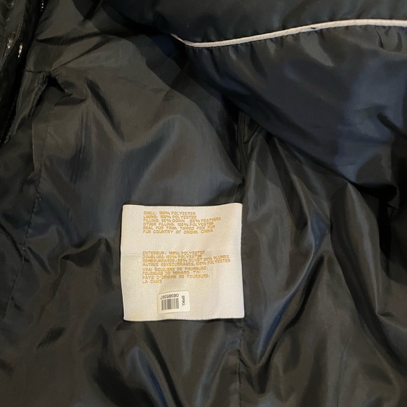 Laundry by Shelli Segal Maxi Belted Puffer with Real Fur Hood, Size S EUC - Picture 12 of 12